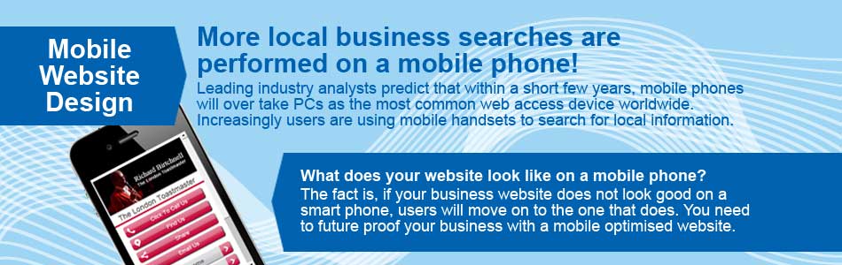 Mobile Website Design Bromley London Kent Surrey