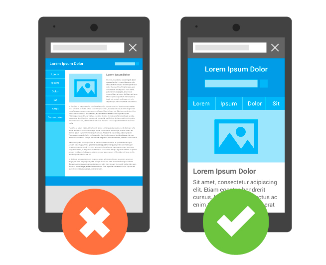 Mobile Friendly vs Non Mobile-Optimised