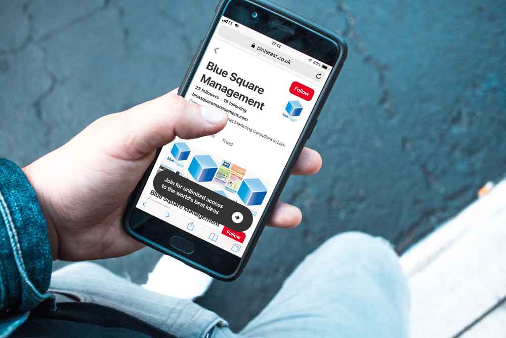 Pinteret Marketing Services for Business Blue Square Management