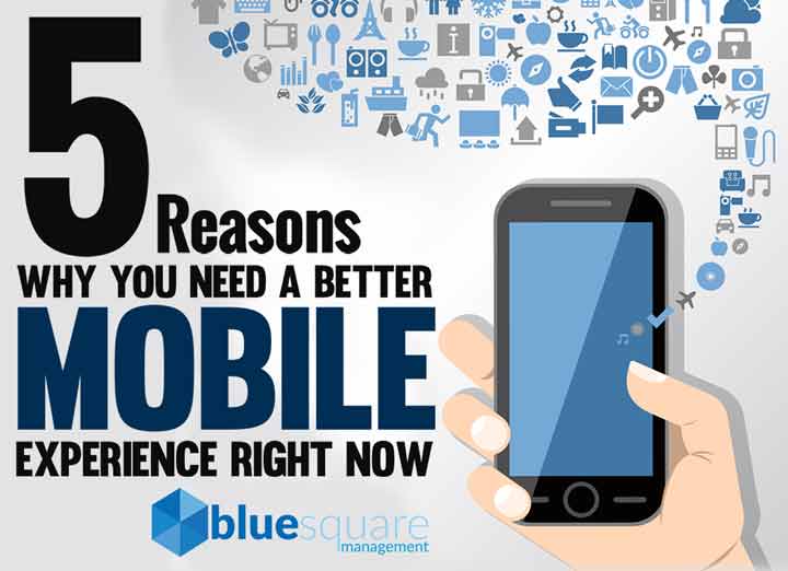Smartphone and Mobile Marketing Stats 2019 Infographic by Blue Square Management 720x522