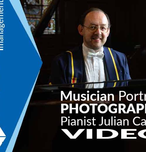 Musician Photographer London VIDEO : Portrait Photography of Pianist Julian Cable by Commercial Photographer Blue Square Management